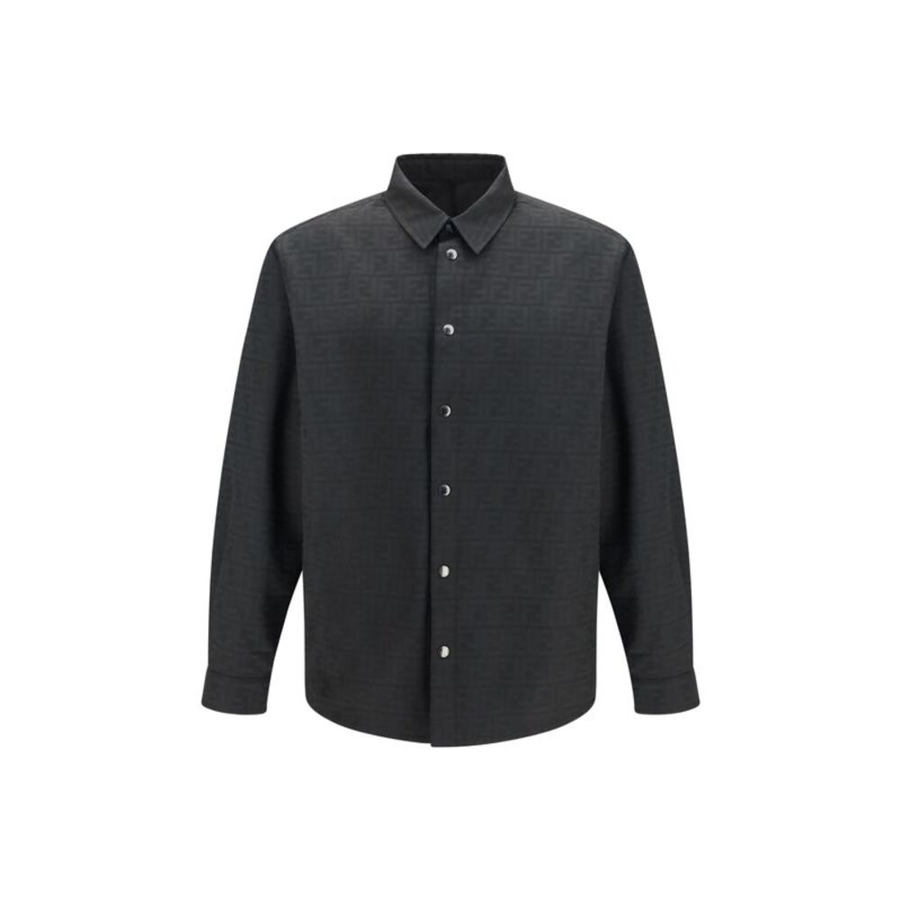 Fendi Men Ff Jacquard Nylon Shirt